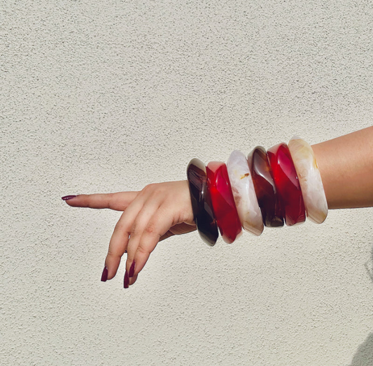 Resin Bangle Stack
