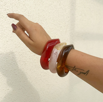 Resin Bangle Stack