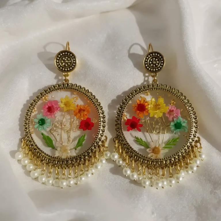 Glam Rose Jhumka